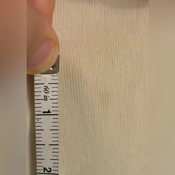 J. Jill Womens Winter White Sz 12 Corduroy High Rise Straight Leg - Picture 8 of 8